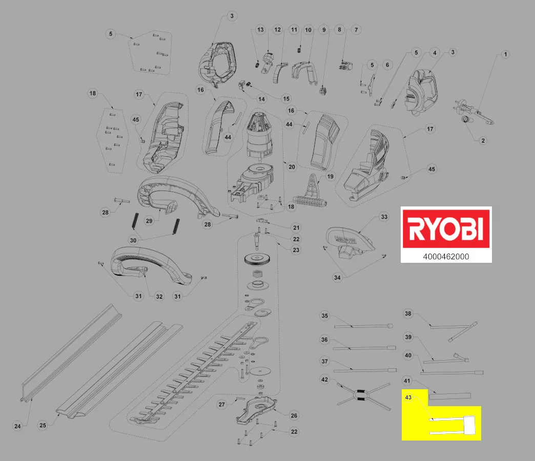 condensateur antiparasite réf. 5131035560 Ryobi